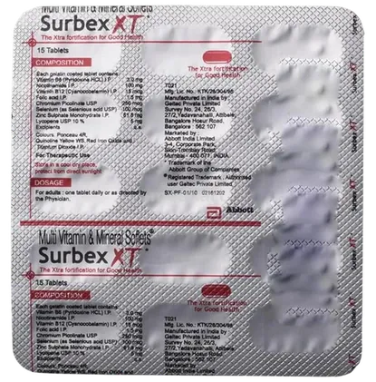 surbex xt tablet 15's